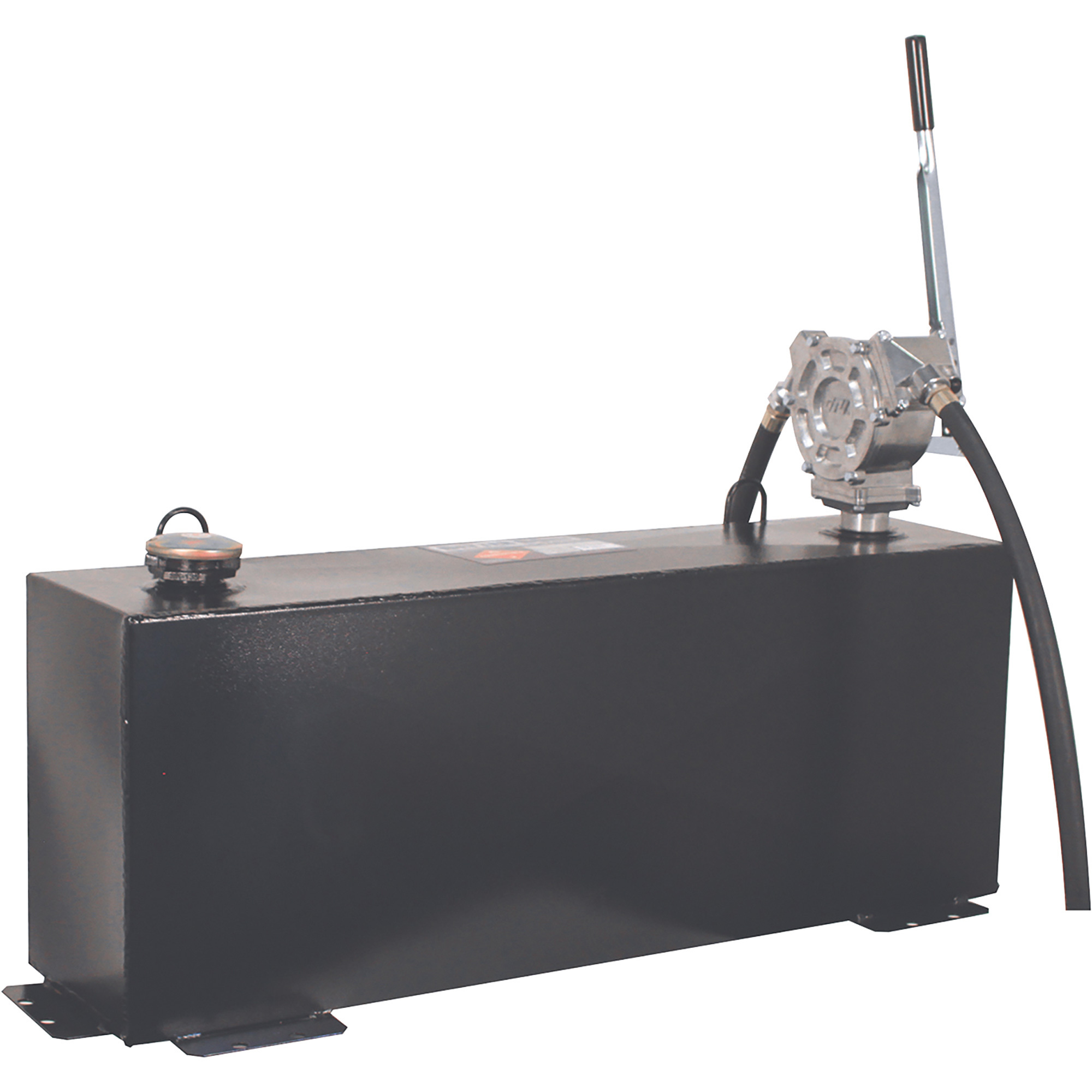 Better Built Steel Diesel Fuel Transfer Tank With GPI Fuel Transfer Hand Pump, 26-Gallon, Vertical, Black, Model# 29214882